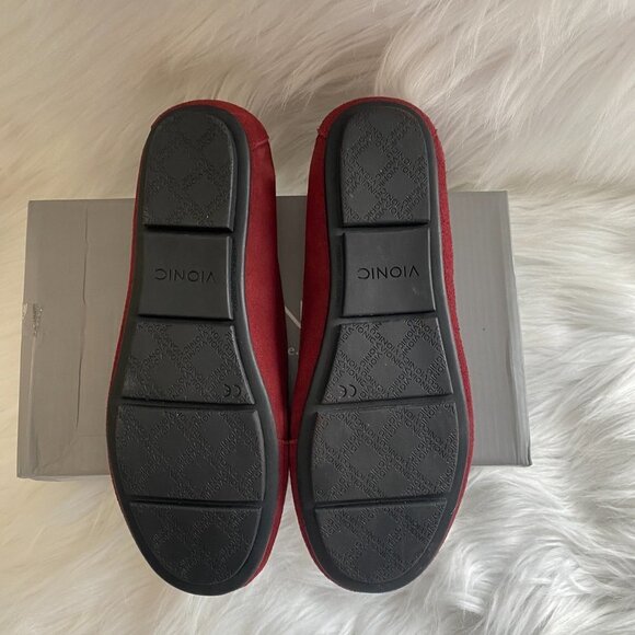 Vionic suede loafers Wine - Picture 5 of 6